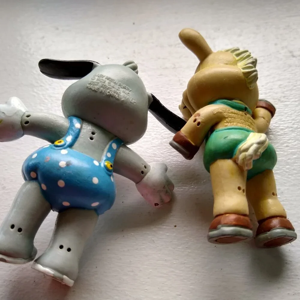Shari Lewis Lamb chop & Friends PVC figurines x 2 Vintage